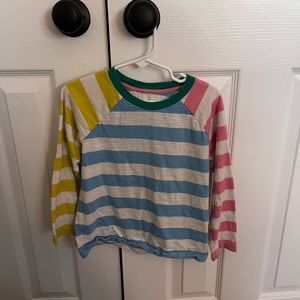 Mini Boden stripped quarter length shirt